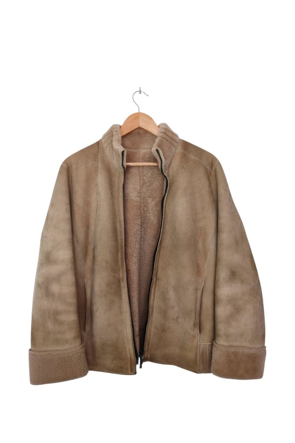 Loewe Loewe vintage made in Spain bomber shearling jacket Size L / US 10 / IT 46 - 3 Thumbnail
