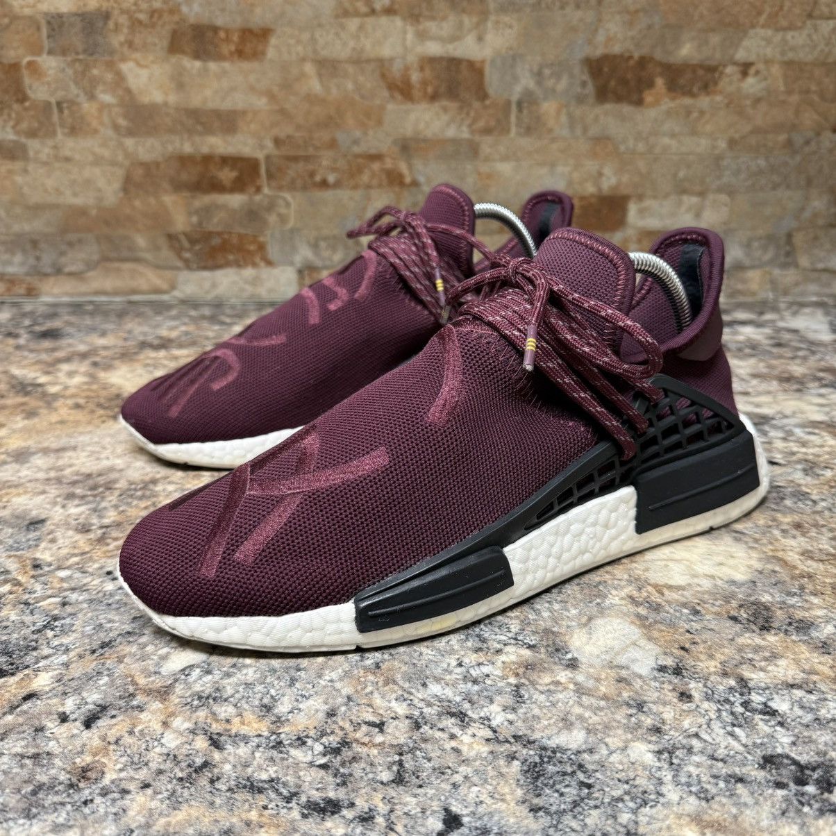Adidas × Pharrell Adidas NMD R1 Sz 9.5 Pharrell HU Friends & Family Burgundy Size US 9.5 / EU 42-43 - 3 Thumbnail