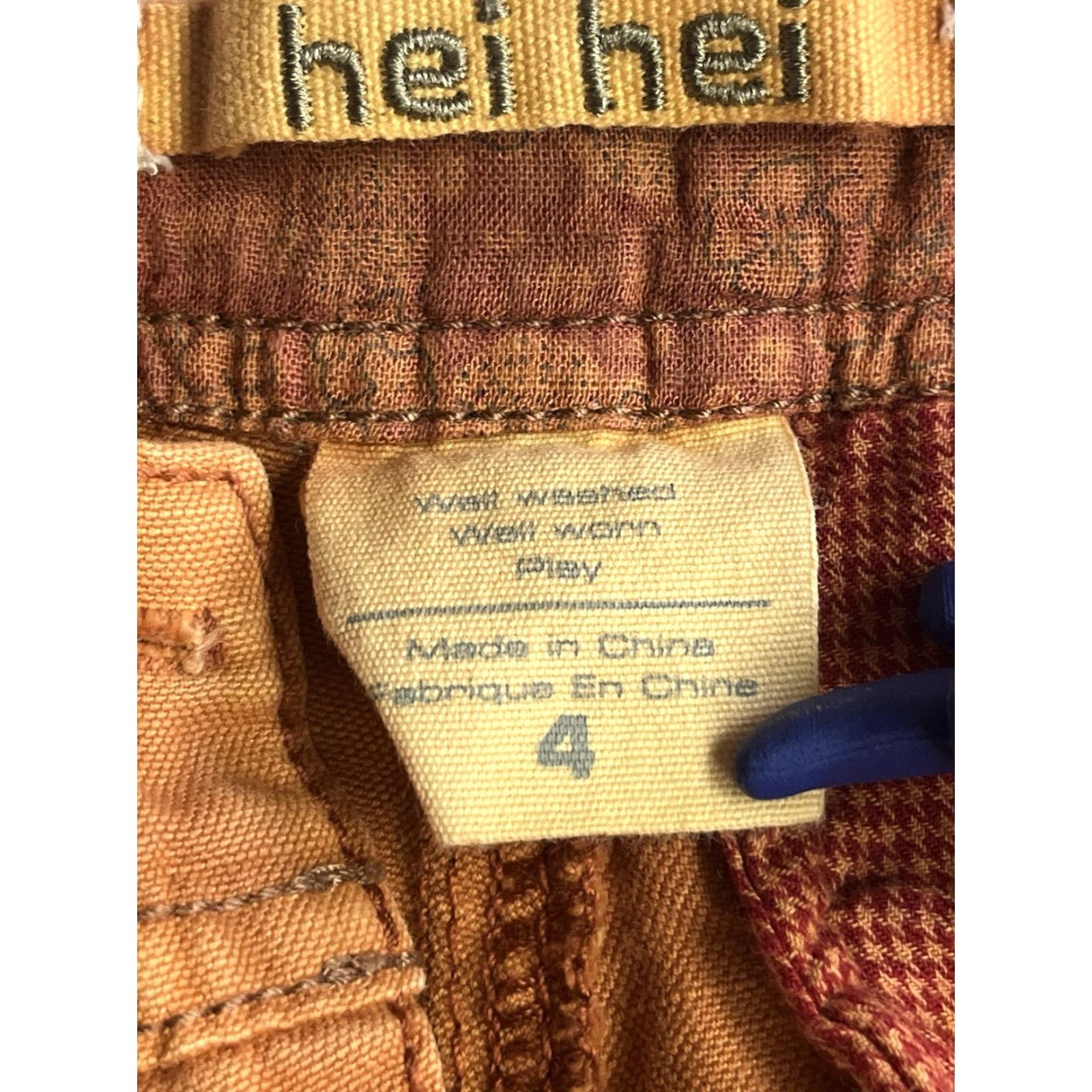 Anthropologie Anthropologie Hei Hei Orange Joggers Pants Women Size 4 Cotton Blend Cargo Comfort Pockets Straight Size 27" / US 4 / IT 40 - 6 Thumbnail