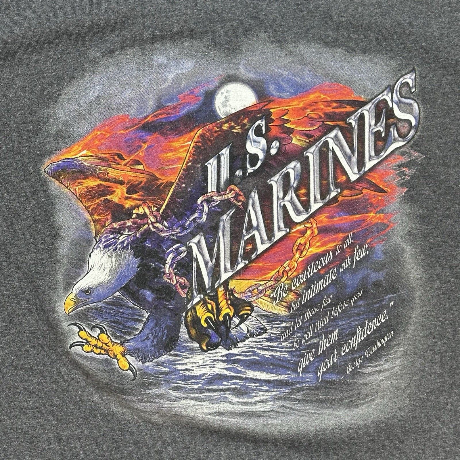 Vintage Vintage 90s SOFFE U.S. Marines Short Sleeve T-Shirt Men’s XL Size US XL / EU 56 / 4 - 7 Thumbnail