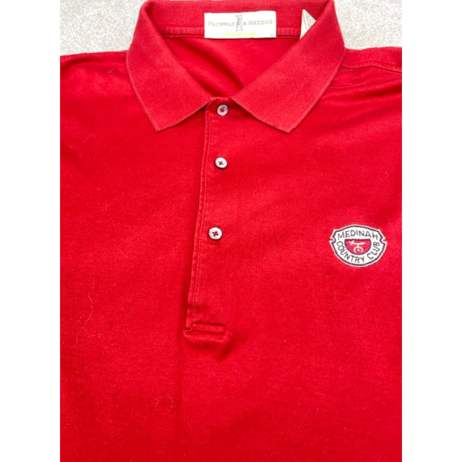 Vintage VINTAGE Fairway & Greene Golf Polo Shirt XL Maroon Long Sleeve Medinah Country Mens Size US XL / EU 56 / 4 - 4 Thumbnail