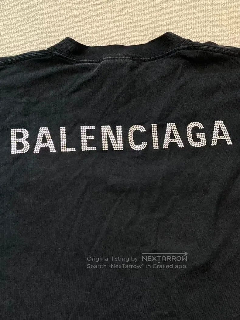 Balenciaga Balenciaga Round Neck Letter Print Long Sleeve T-Shirt Size M / US 6-8 / IT 42-44 - 3 Thumbnail