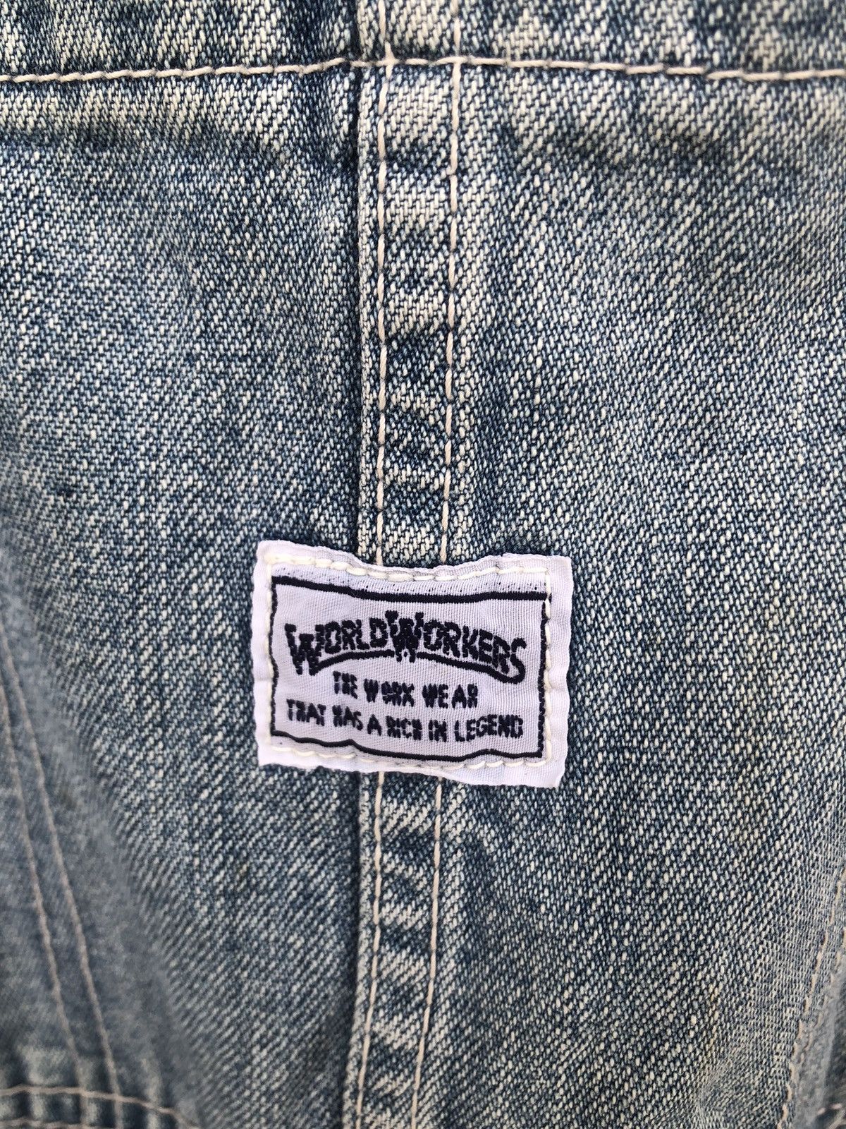 Big John × Vintage Vintage Big John Overalls World Workers Denim Size US 34 / EU 50 - 6 Thumbnail