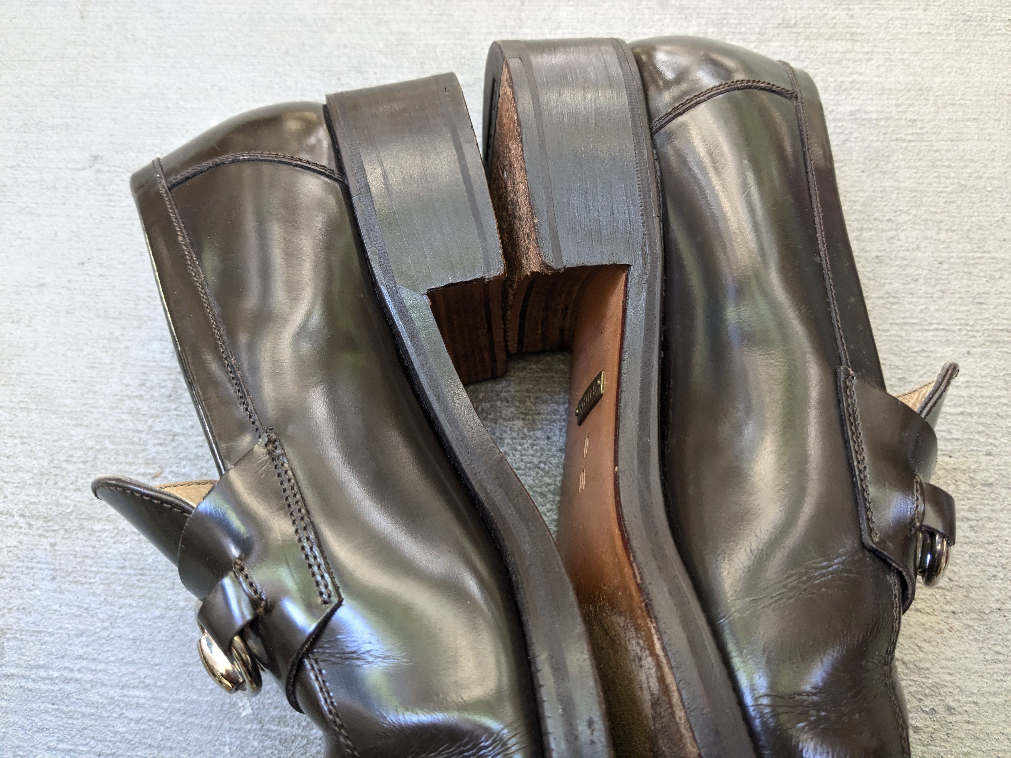 Gucci × Vintage Gucci Horsebit Loafers Brown 10 Slip Ons Snaffle Leather Size US 10 / EU 43 - 11 Thumbnail