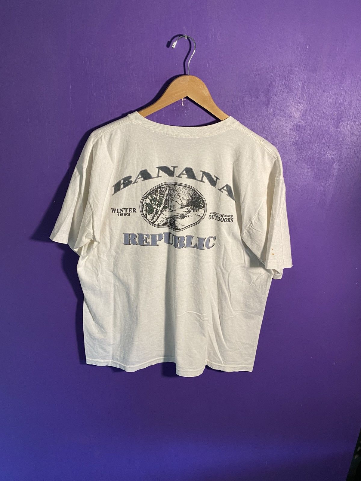 Banana Republic Vintage 80s Banana Republic pocket tee Size US XL / EU 56 / 4 - 2 Thumbnail