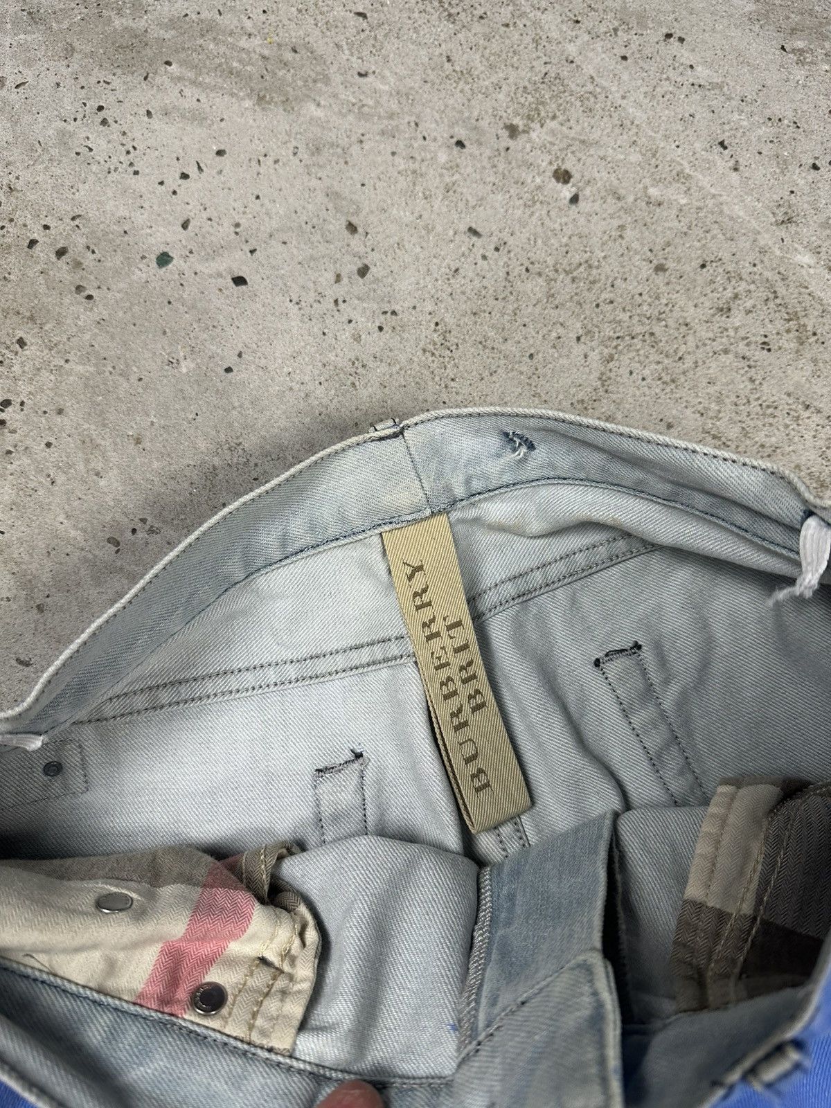 Burberry Vintage Y2K Burberry Brit Loose Baggy Blue Denim Pants Jeans Size US 32 / EU 48 - 9 Thumbnail
