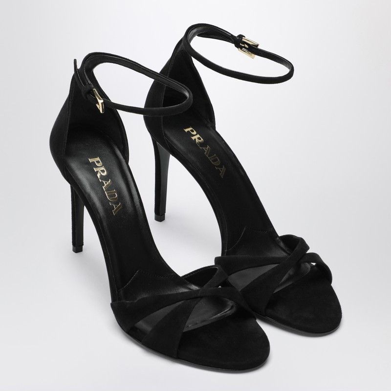 Prada Prada Black Velvet Pumps Size US 7.5 / IT 37.5 - 1 Thumbnail
