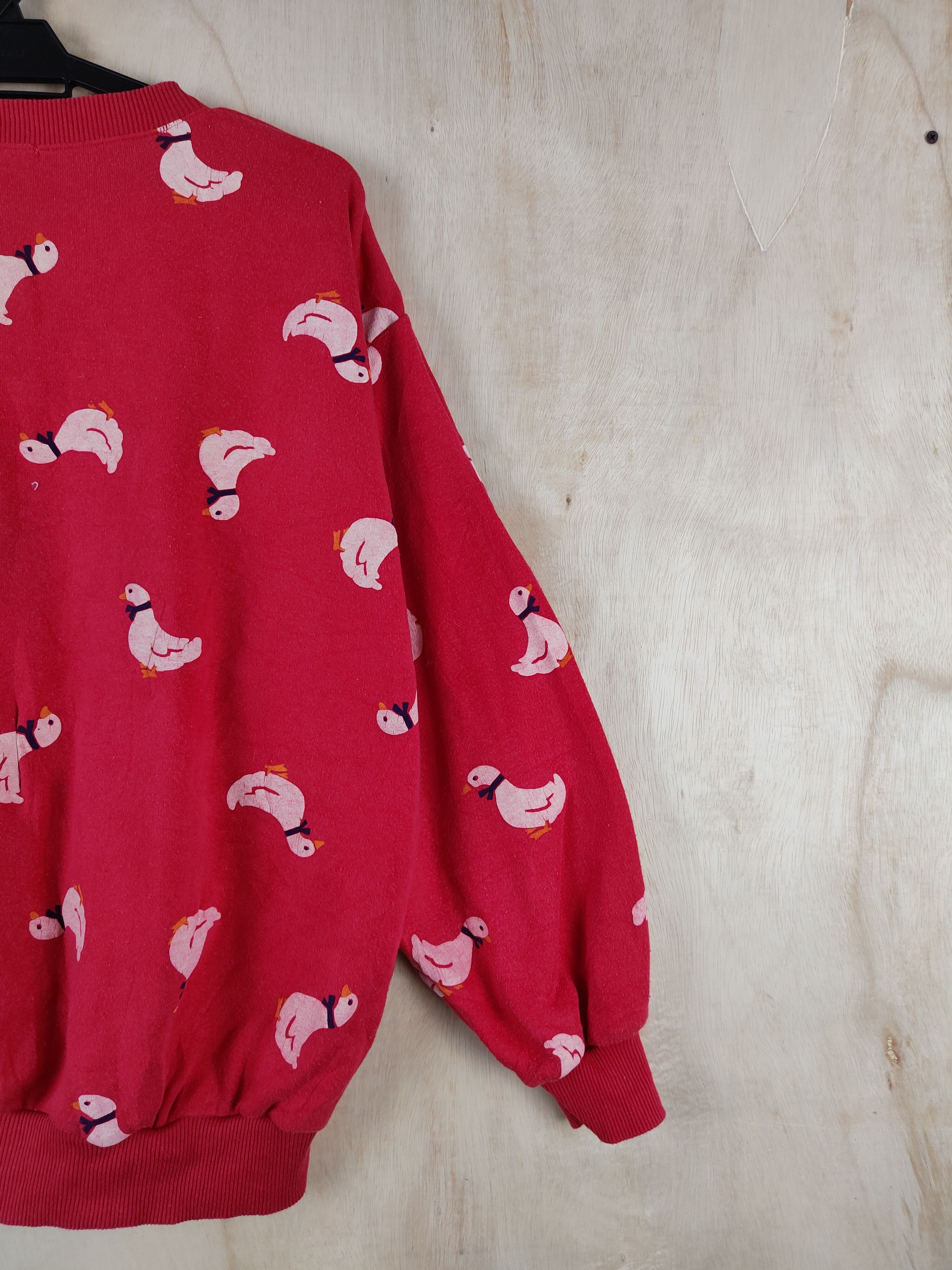 Japanese Brand Sydney 1955 Red Duck fullprint vintage Sweatshirts #S2559 Size US M / EU 48-50 / 2 - 8 Thumbnail