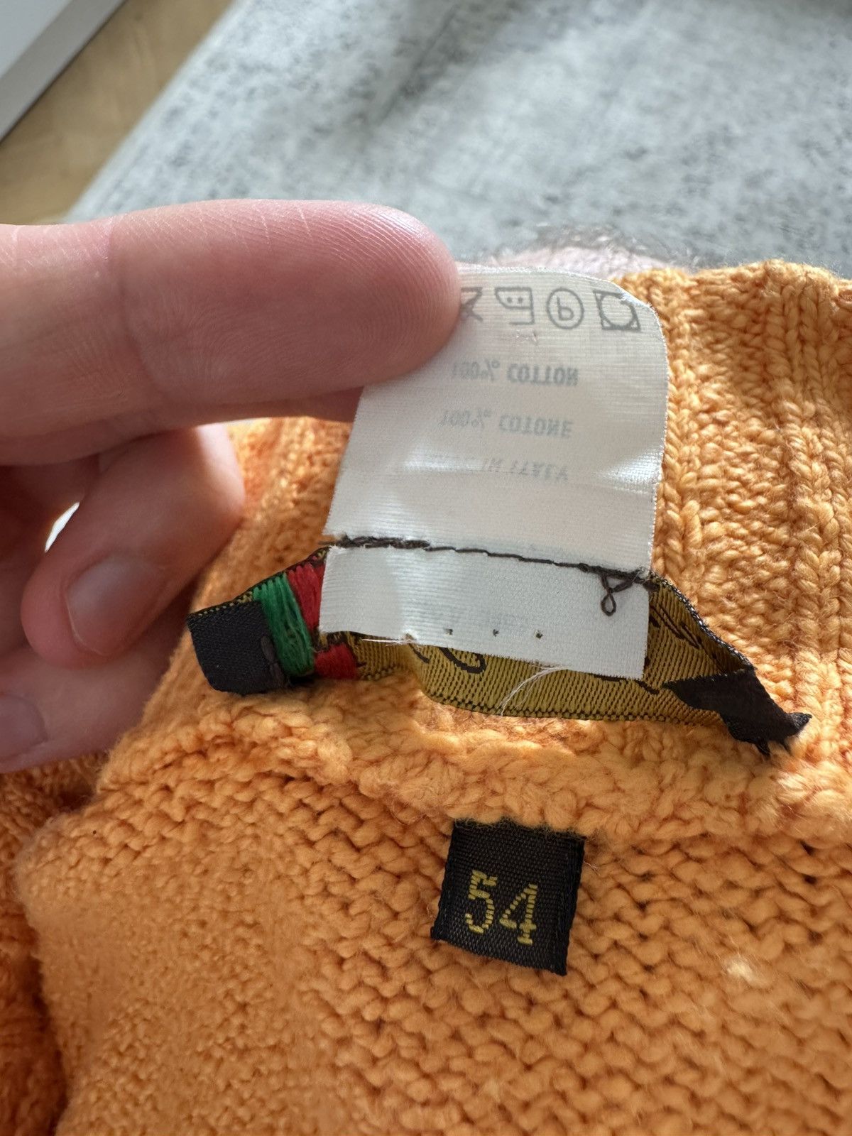 Loro Piana Loro Piana High Quality Orange Zip Sweater Knit Old Money Size US XL / EU 56 / 4 - 7 Thumbnail