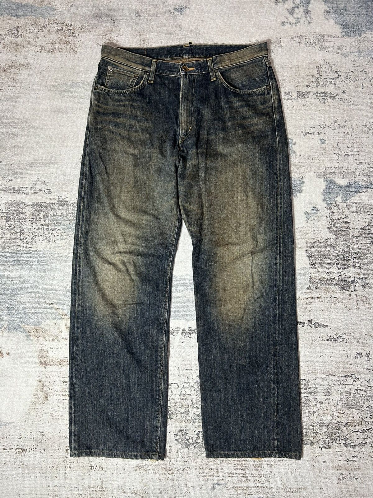 ウィニング全て Edwin Vintage Edwin 505z Selvedge Distressed Denim Jeans 32x31