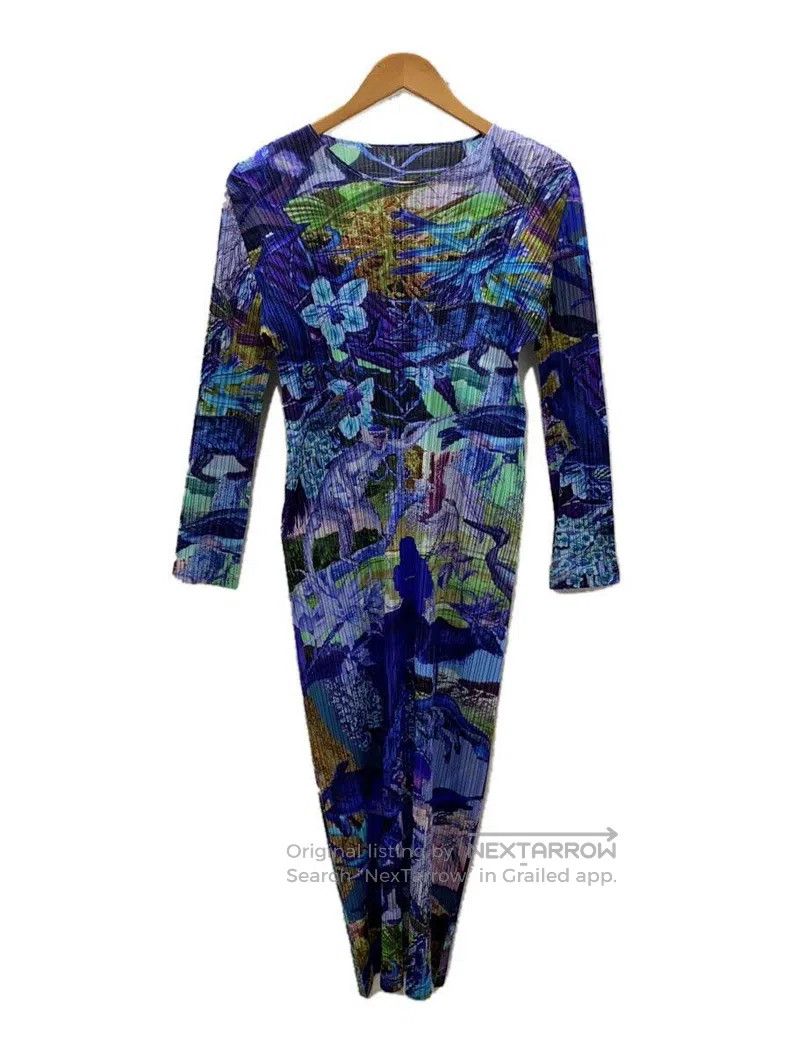 Issey Miyake Issey Miyake Blue Dress Size M / US 6-8 / IT 42-44 - 2 Thumbnail