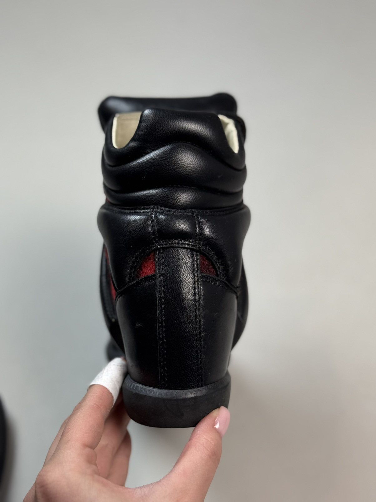 Isabel Marant Isabel Marant Beckett High Top Leather Sneakers Wedge Boots Size US 6 / IT 36 - 20 Thumbnail