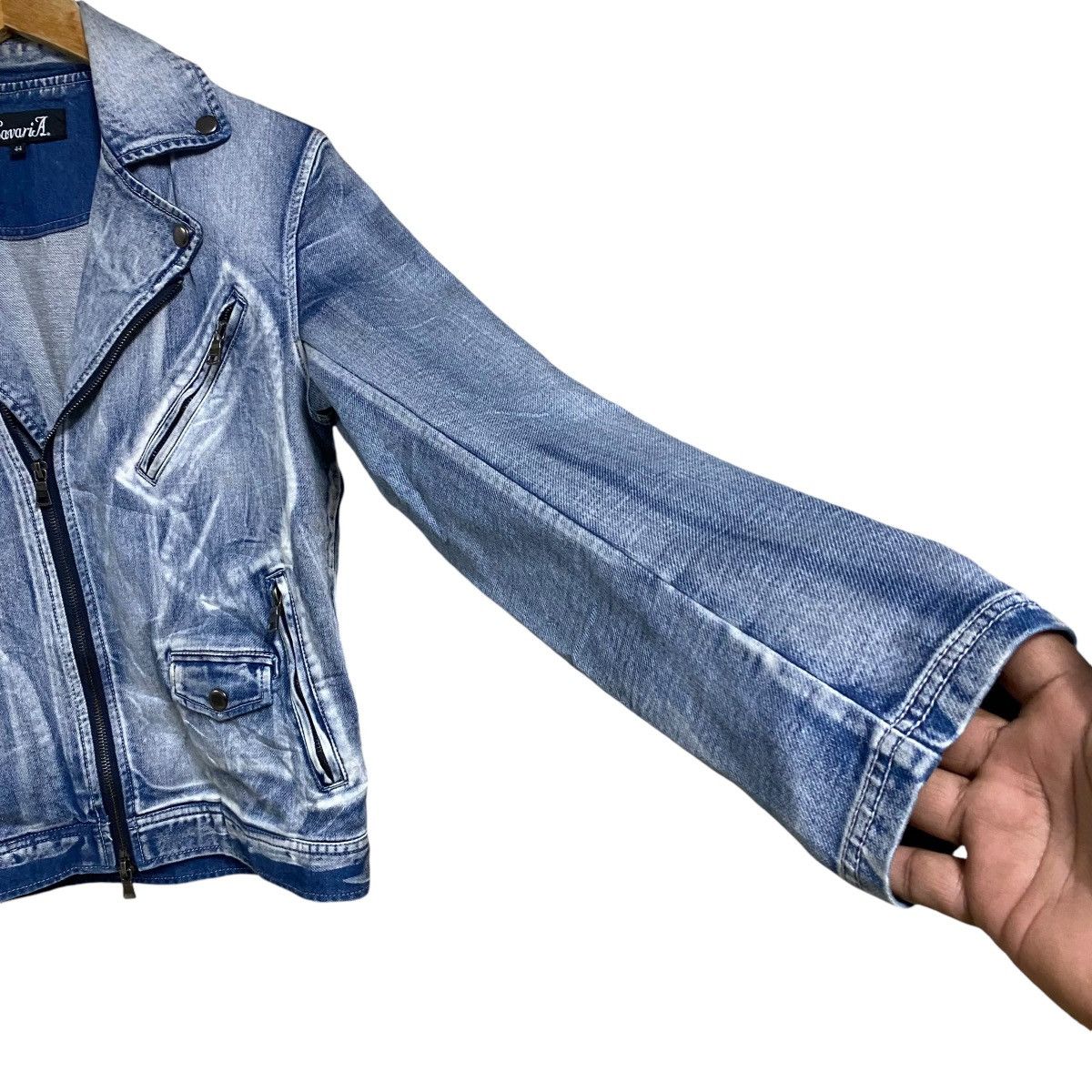 GOSTAR DE FUGA CavariA Denim Double Collar Jacket Size US M / EU 48-50 / 2 - 8 Thumbnail