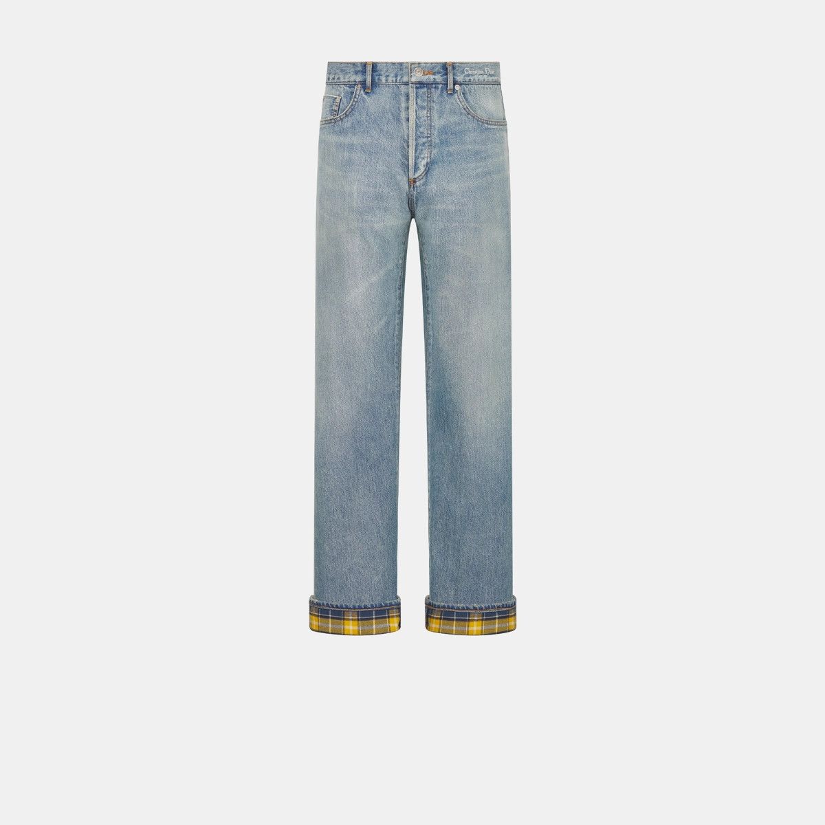 Dior o1bcso1str0326 Heritage Jeans with Checkered in Blue Size US 32 / EU 48 - 3 Thumbnail