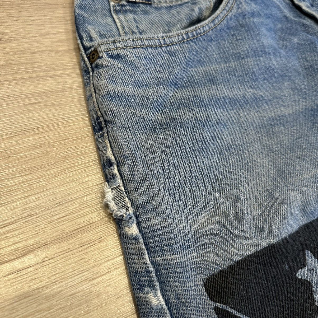 Lee Custom 1of1 Denim Jeans Ape Spit Y2K 36x32 Size US 36 / EU 52 - 11 Thumbnail