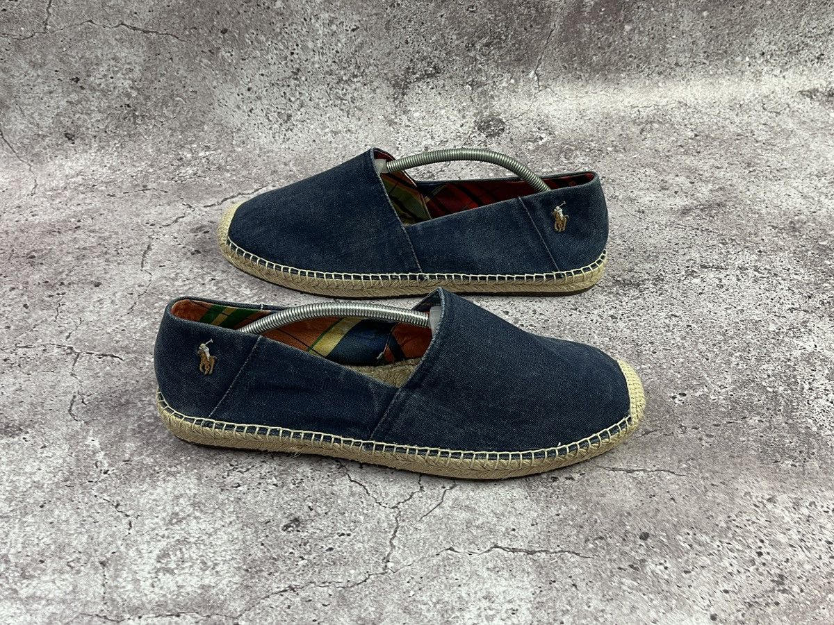 Polo Ralph Lauren Navy Canvas Espadrille Slip On Shoes US15EU48 Summer Loafers Size US 15 / EU 48 - 1 Thumbnail