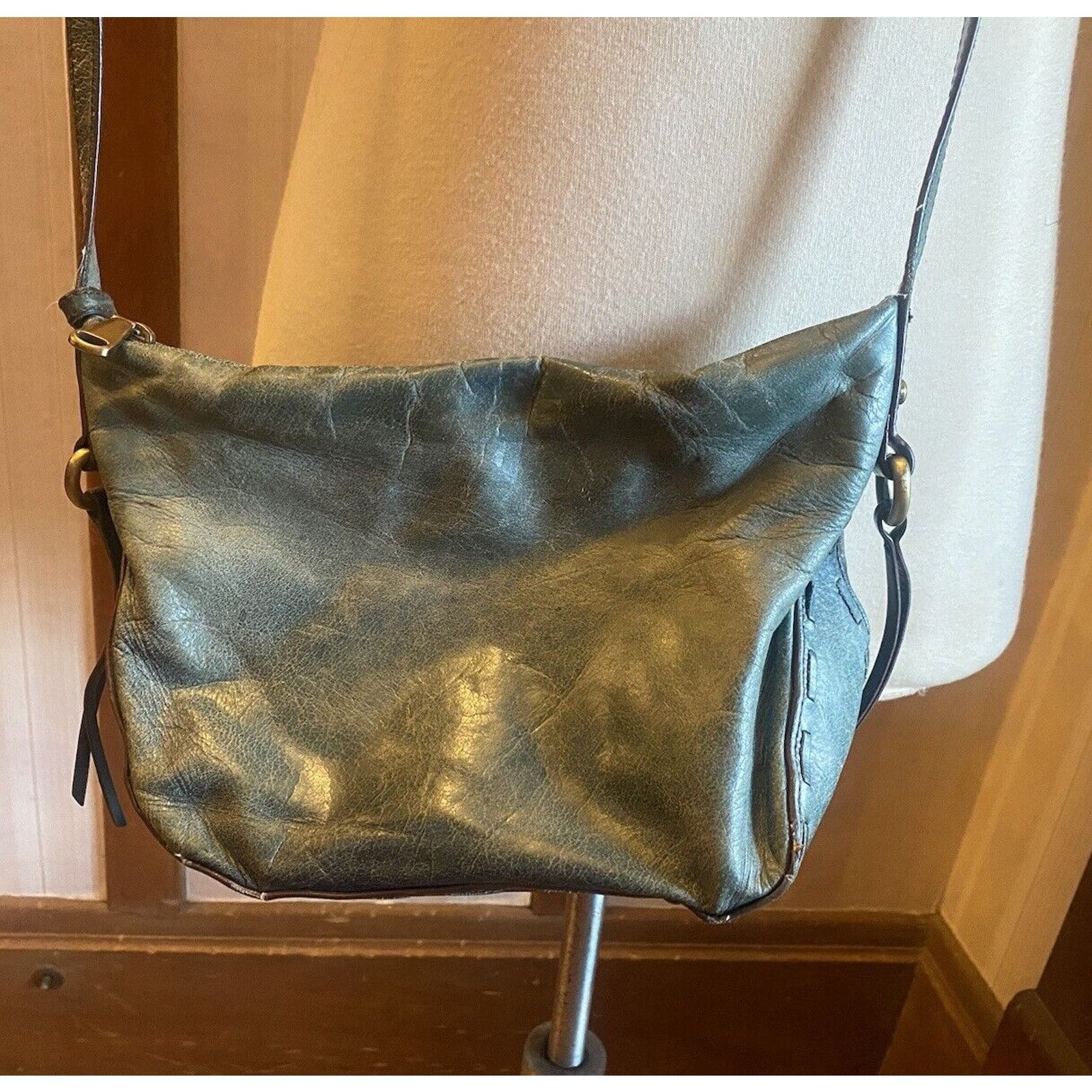 Hobo Hobo Leather Shoulder Purse Women’s Blue Adjustable Size ONE SIZE - 5 Thumbnail