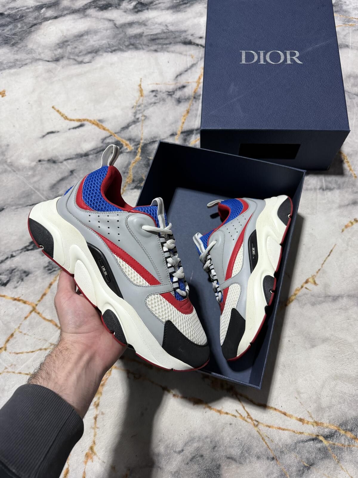 Dior Dior B22 Red Blue White - Sz9US Size US 9 / EU 42 - 1 Thumbnail