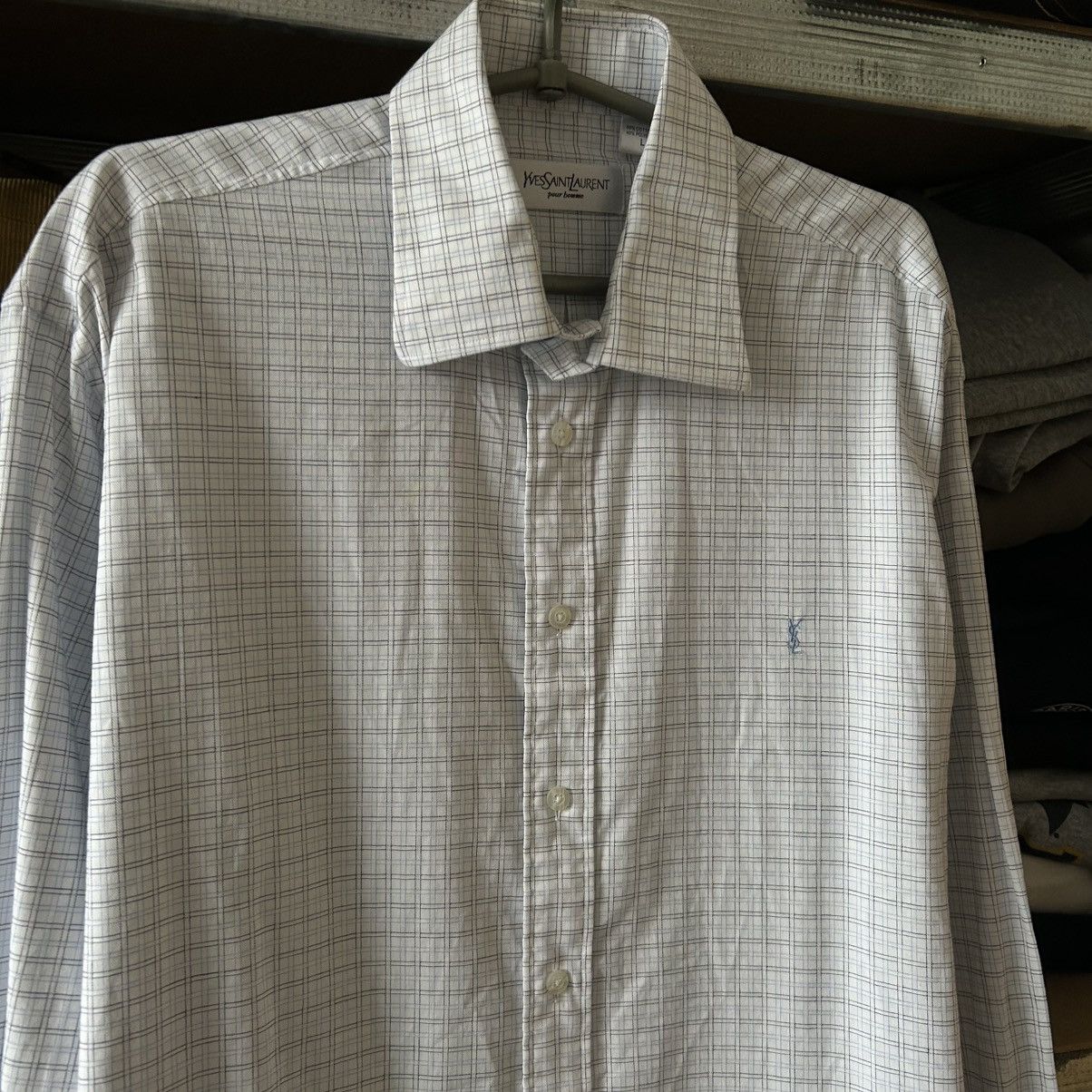 Yves Saint Laurent Luxury Yves Saint Laurent Small Logo Basic designer shirt Size US L / EU 52-54 / 3 - 2 Thumbnail