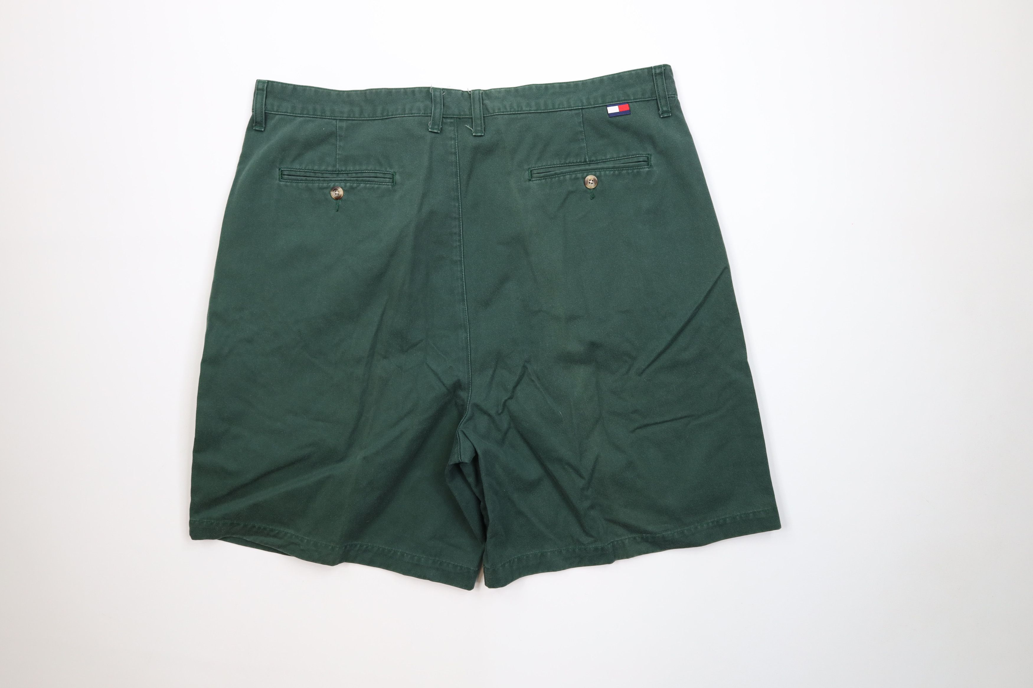Tommy Hilfiger Vintage 90s Tommy Hilfiger Golf Chino Shorts Green Cotton Size US 40 / EU 56 - 9 Thumbnail