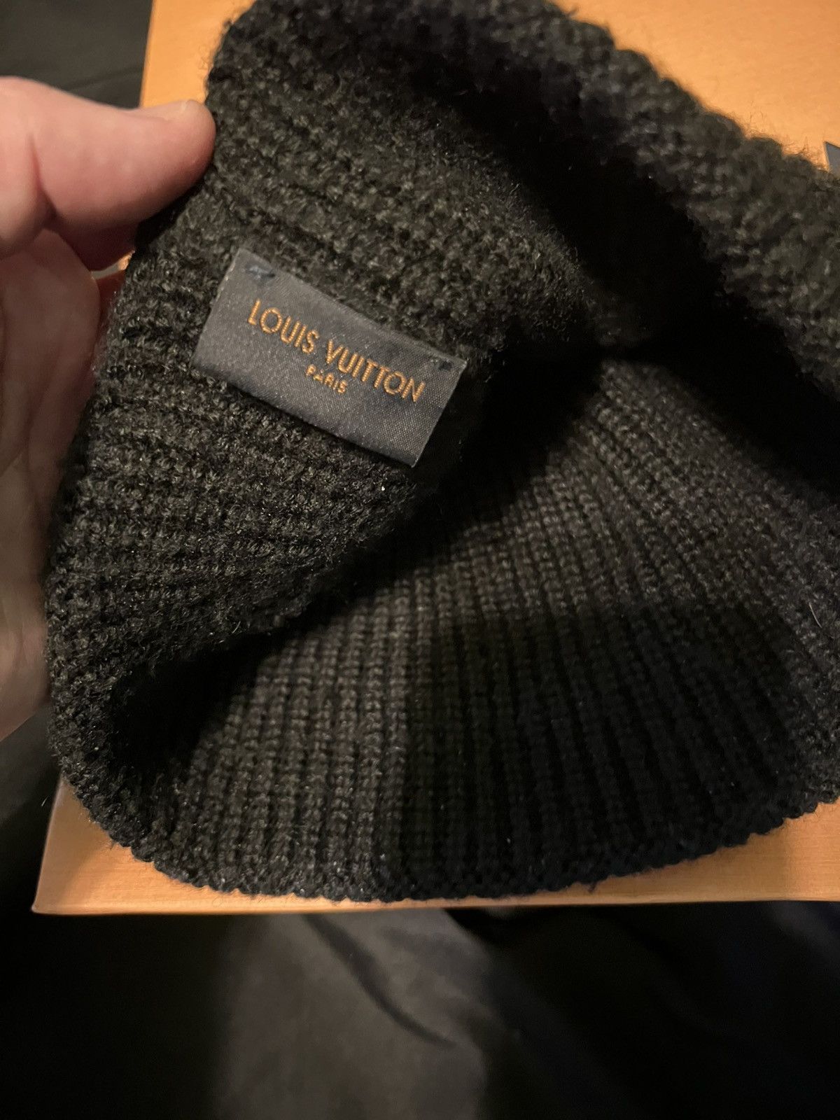 Louis Vuitton Louis Vuitton Forever Black Beanie Hat Vivienne Cap Virgil Size ONE SIZE - 3 Thumbnail