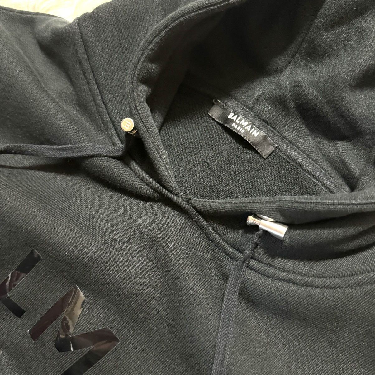 Balmain Balmain Homme New B Logo Side Zip Hoodie Pullover XS Black Size US XS / EU 42 / 0 - 12 Thumbnail