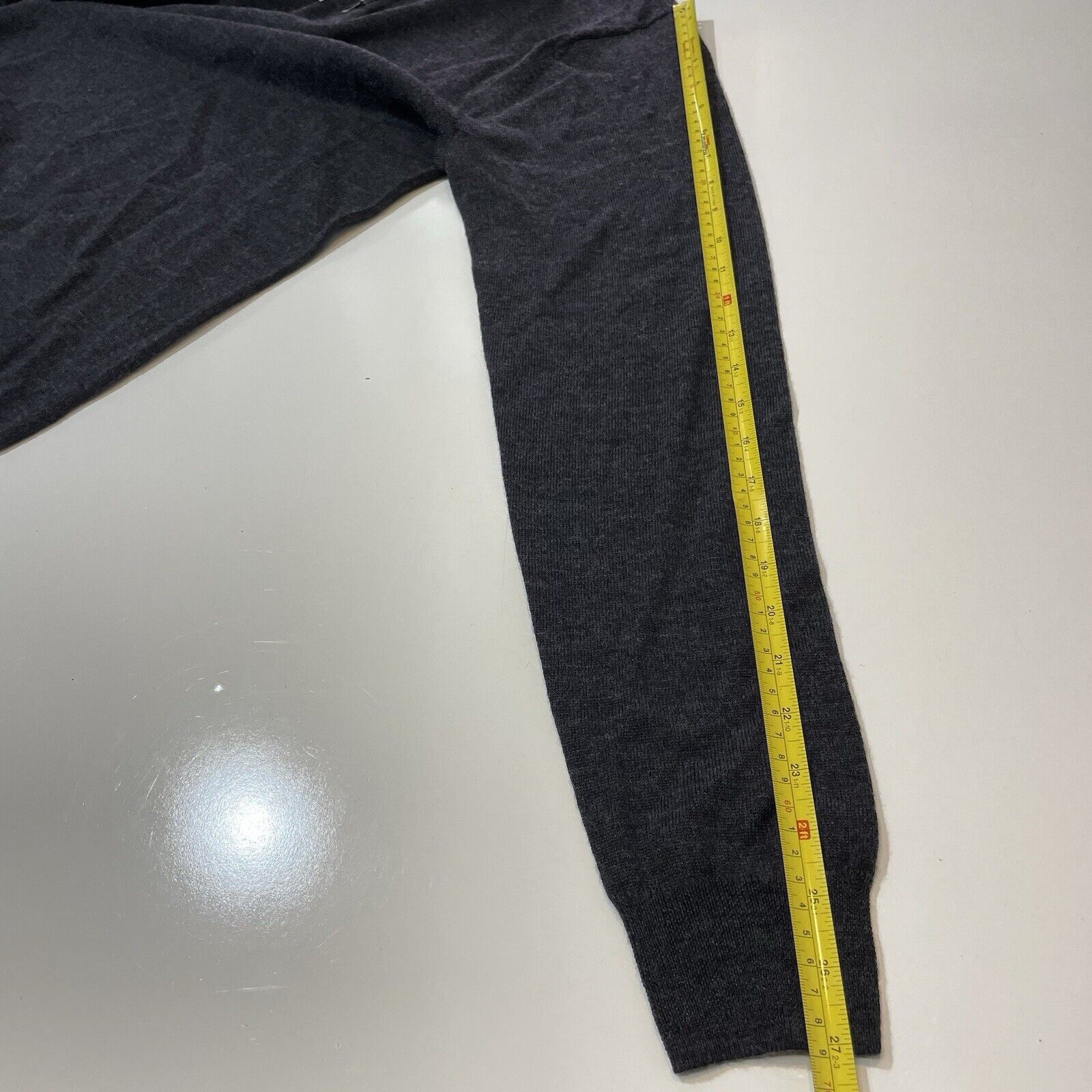 Magaschoni Magaschoni Men’s Merino Wool 1/4 Zip Sweater Gray Sz M Tall Size US M / EU 48-50 / 2 - 6 Thumbnail