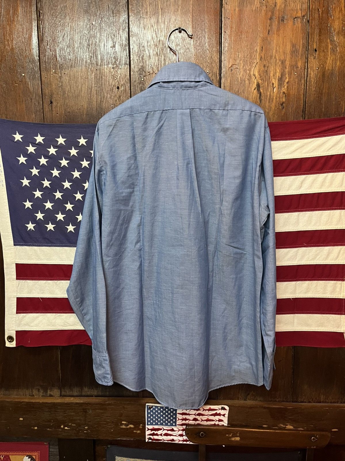 Other Vintage 70s DeHaro Chambray Work Shirt - Company Stencil Size US M / EU 48-50 / 2 - 6 Thumbnail