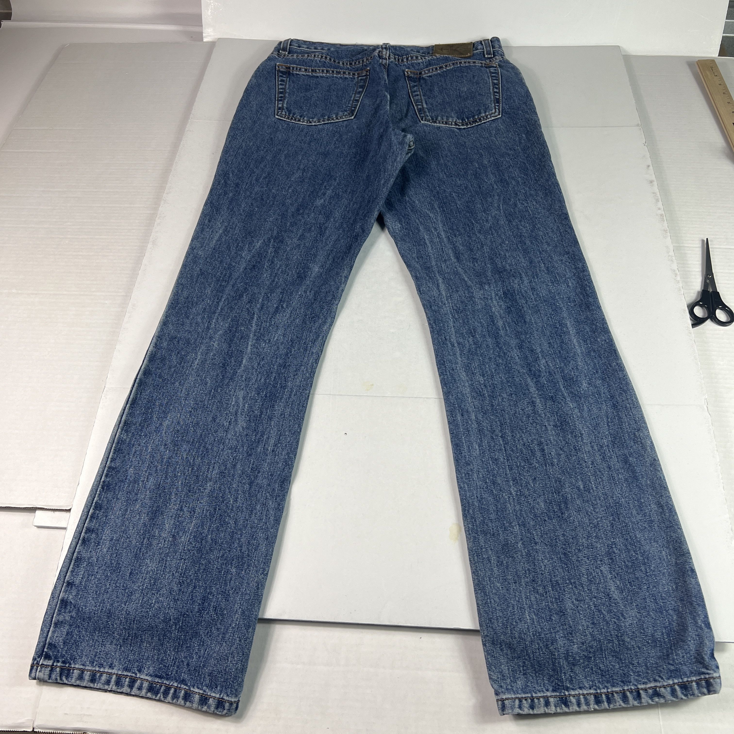 Calvin Klein VTG Calvin Klein Jeans Mid Rise Boot Cut Blue Faded Denim Size 32" / US 10 / IT 46 - 11 Thumbnail