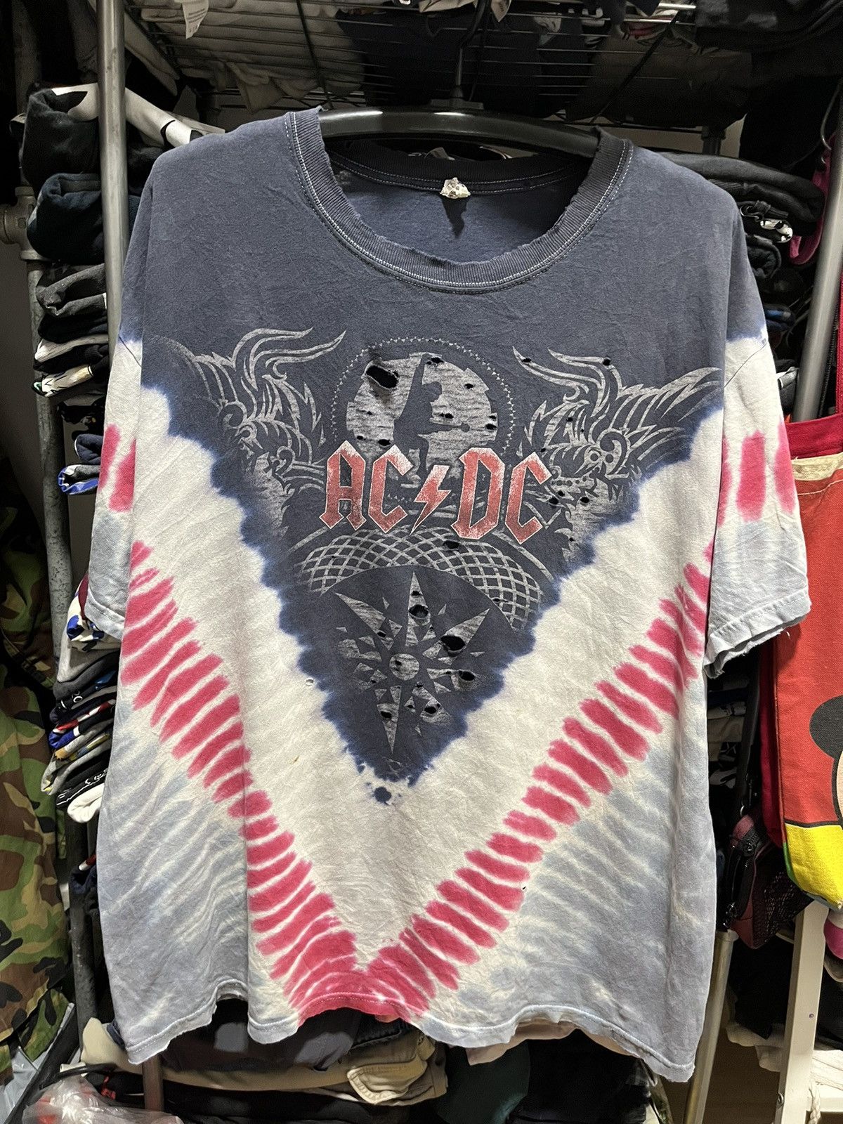 Band Tees × Vintage AC/DC Black Ice World Tour Tee 2008s Size US XL / EU 56 / 4 - 1 Thumbnail