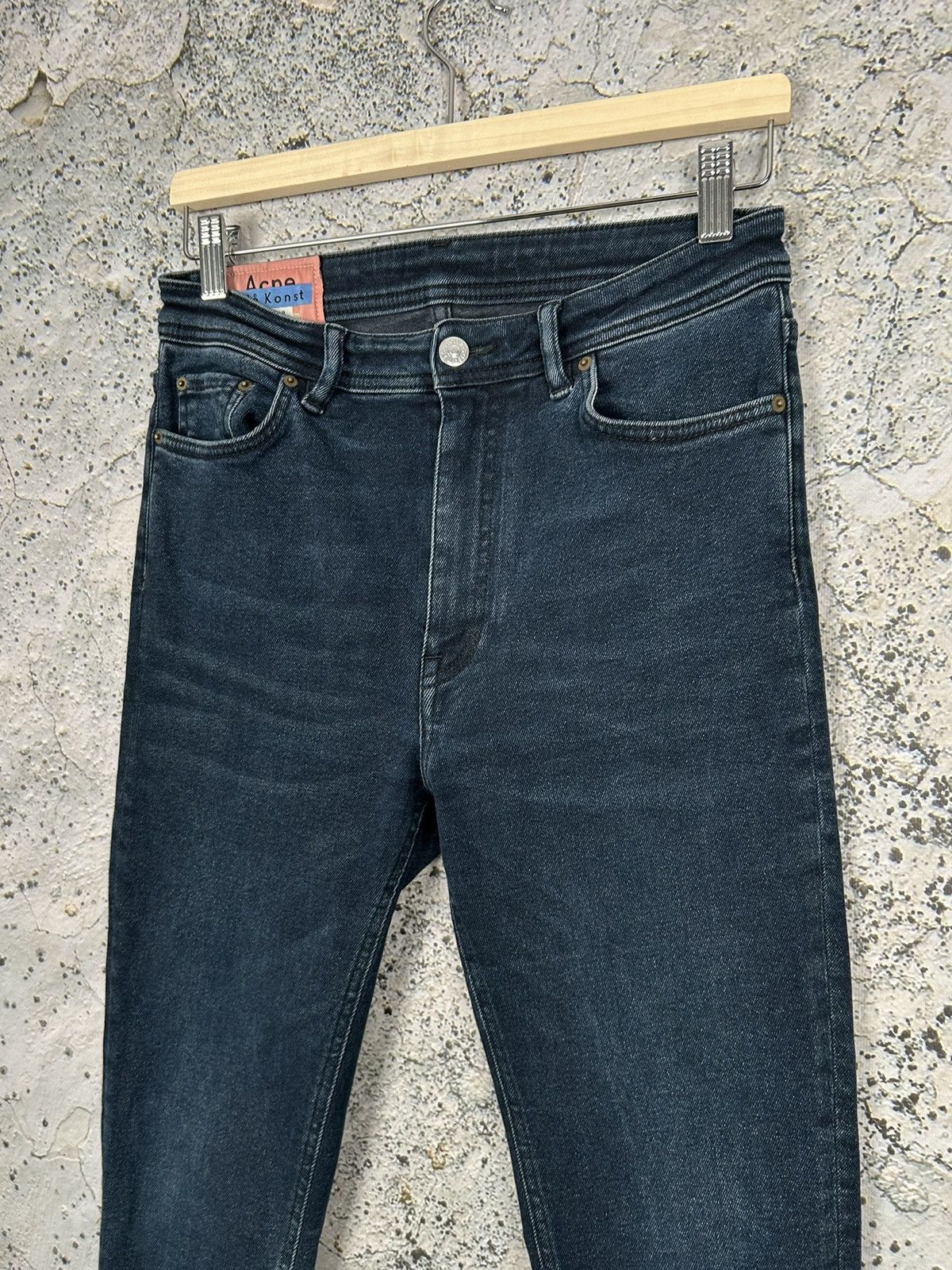 Acne Studios Vintage Acne Studios Peg Blue Black Denim Pants Jeans Hype Size US 29 - 3 Thumbnail