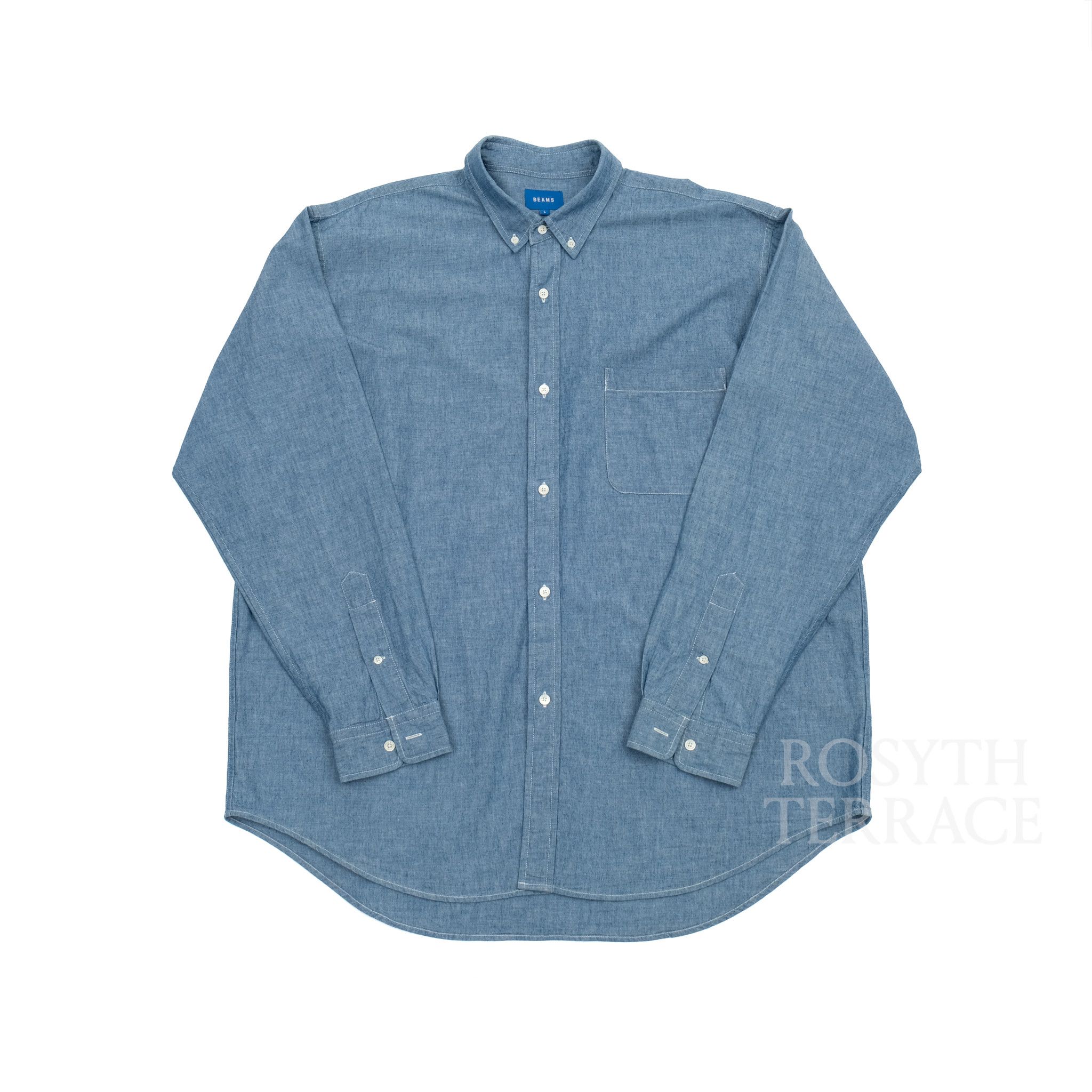 Beams Japan 【BEAMS / BD SHIRT LS CHAMBRAY / SIZE L】 Size US L / EU 52-54 / 3 - 1 Thumbnail