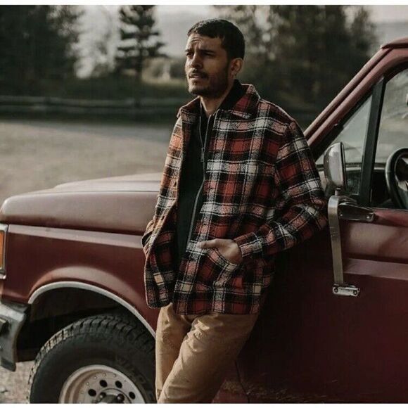 Taylor Stitch Taylor Stitch Ojai Jacket in Garnet Wool Blend Plaid Chore Size US S / EU 44-46 / 1 - 7 Thumbnail