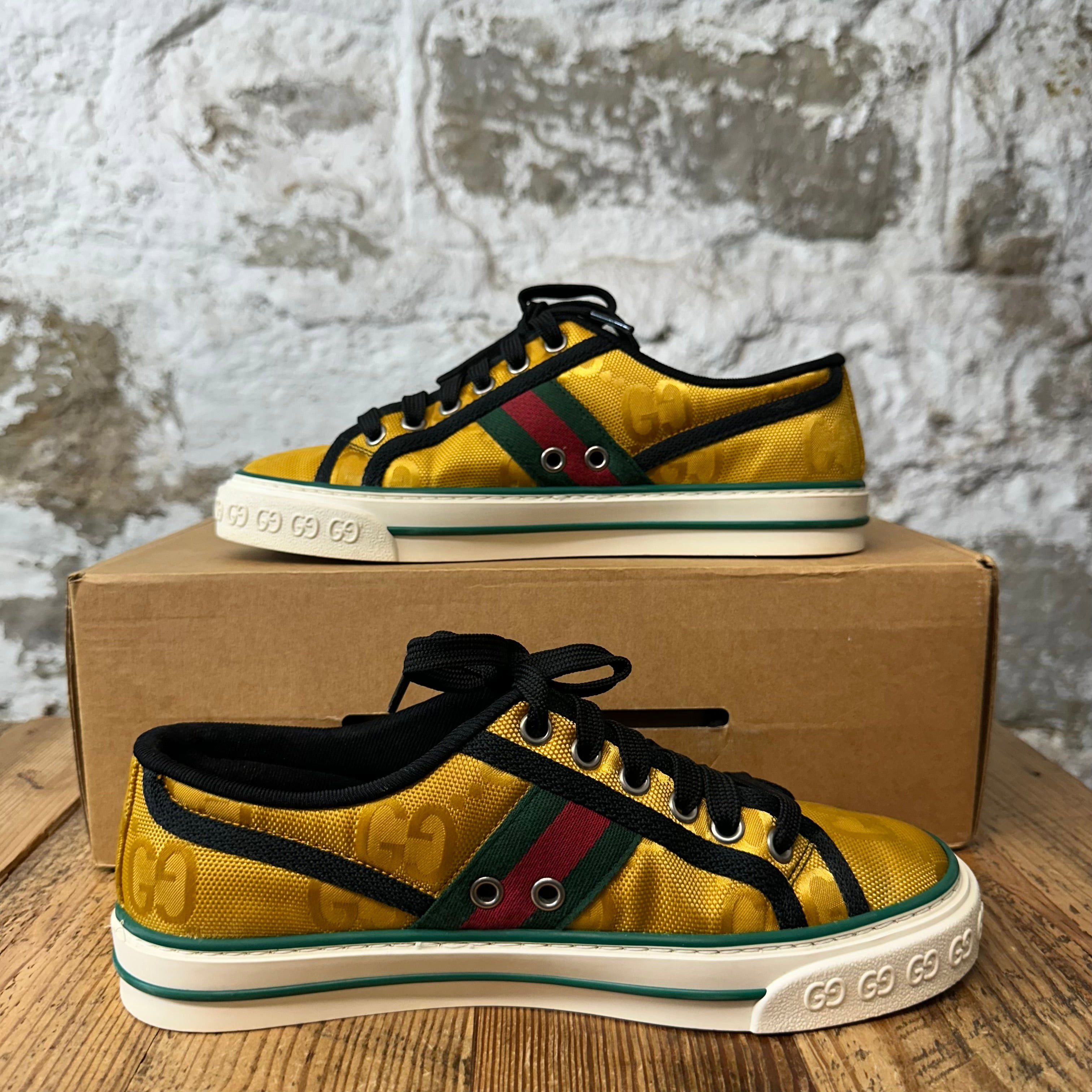Gucci Gucci Tennis 1977 Yellow GG Nylon Sneaker Sz 4.5 (36) Size US 5 / EU 37 - 2 Thumbnail