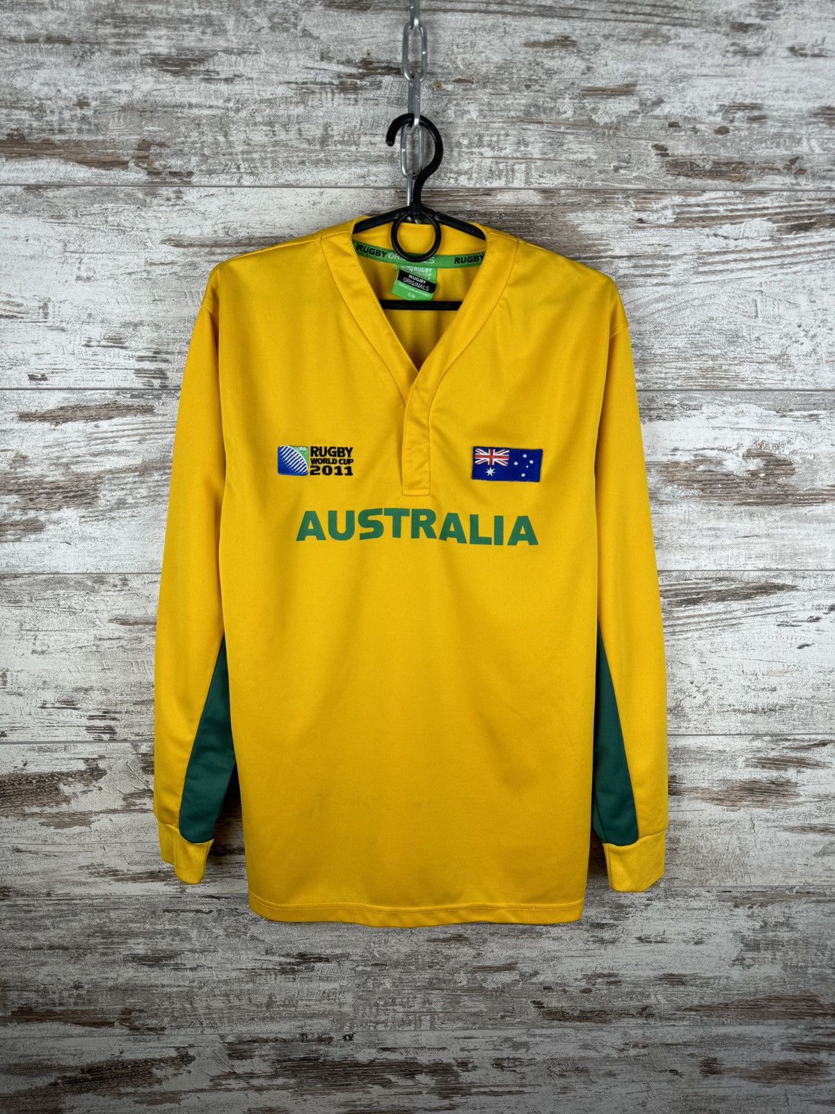 Vintage Mens Vintage Australia rugby longsleeve sweatshirt jersey Size US S / EU 44-46 / 1 - 2 Thumbnail