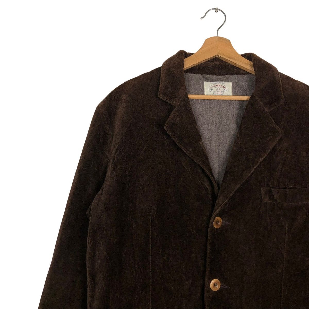 Armani Exchange 🔥VINTAGE VELVET CHORE JACKET ARMANI JEANS MADE IN ITALY Size US M / EU 48-50 / 2 - 7 Thumbnail