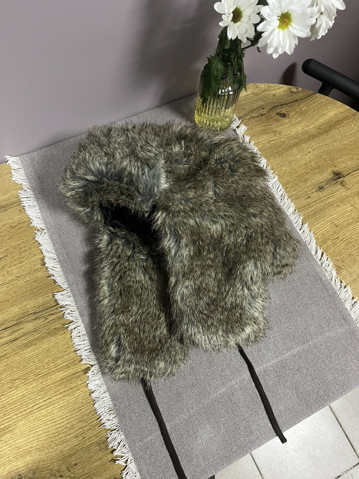 Japanese Brand Ushanka Trapper Hat Furry Mohair Fuzzy Fur Hat Y2K 90s rare Size ONE SIZE - 2 Thumbnail