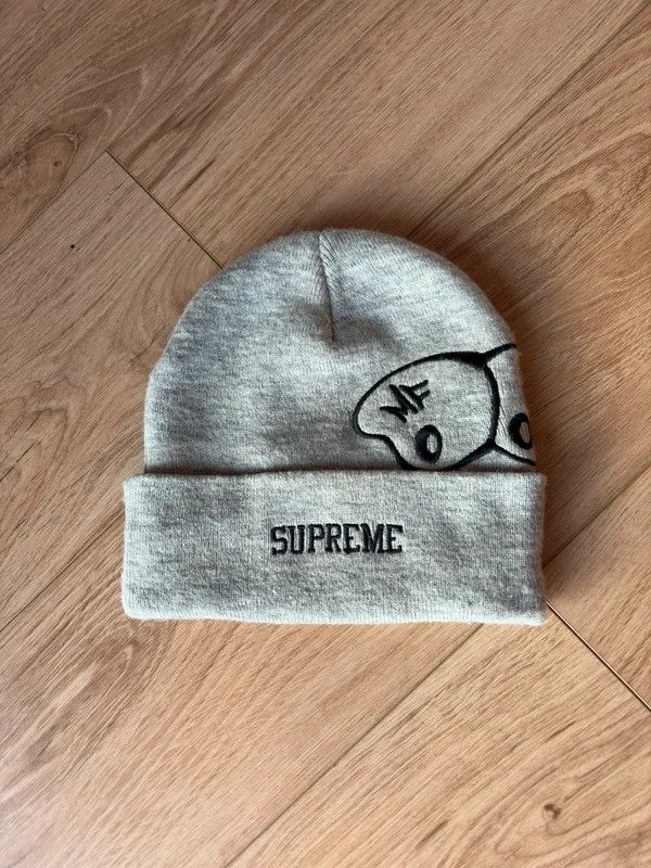 Supreme Supreme Crochet Beanie Heather Grey SS25 | Grailed