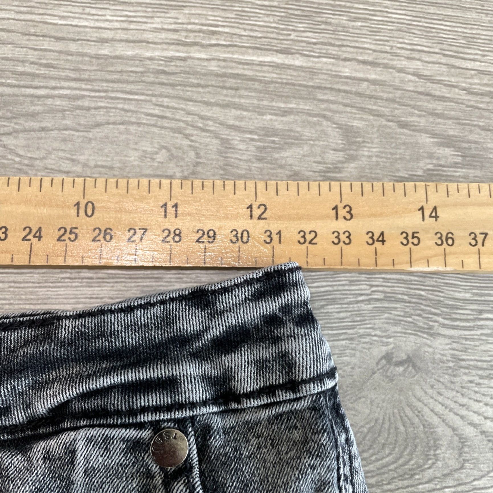 Denime VINTAGE The Style Between Us Denim Mini Skirt Black Size Medium Regular Women Size 32" / US 10 / IT 46 - 5 Thumbnail