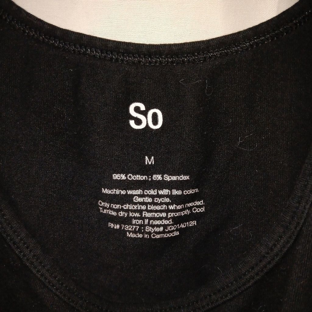 Other So, black cropped tank top, juniors medium, guc Size L / US 10 / IT 46 - 4 Thumbnail