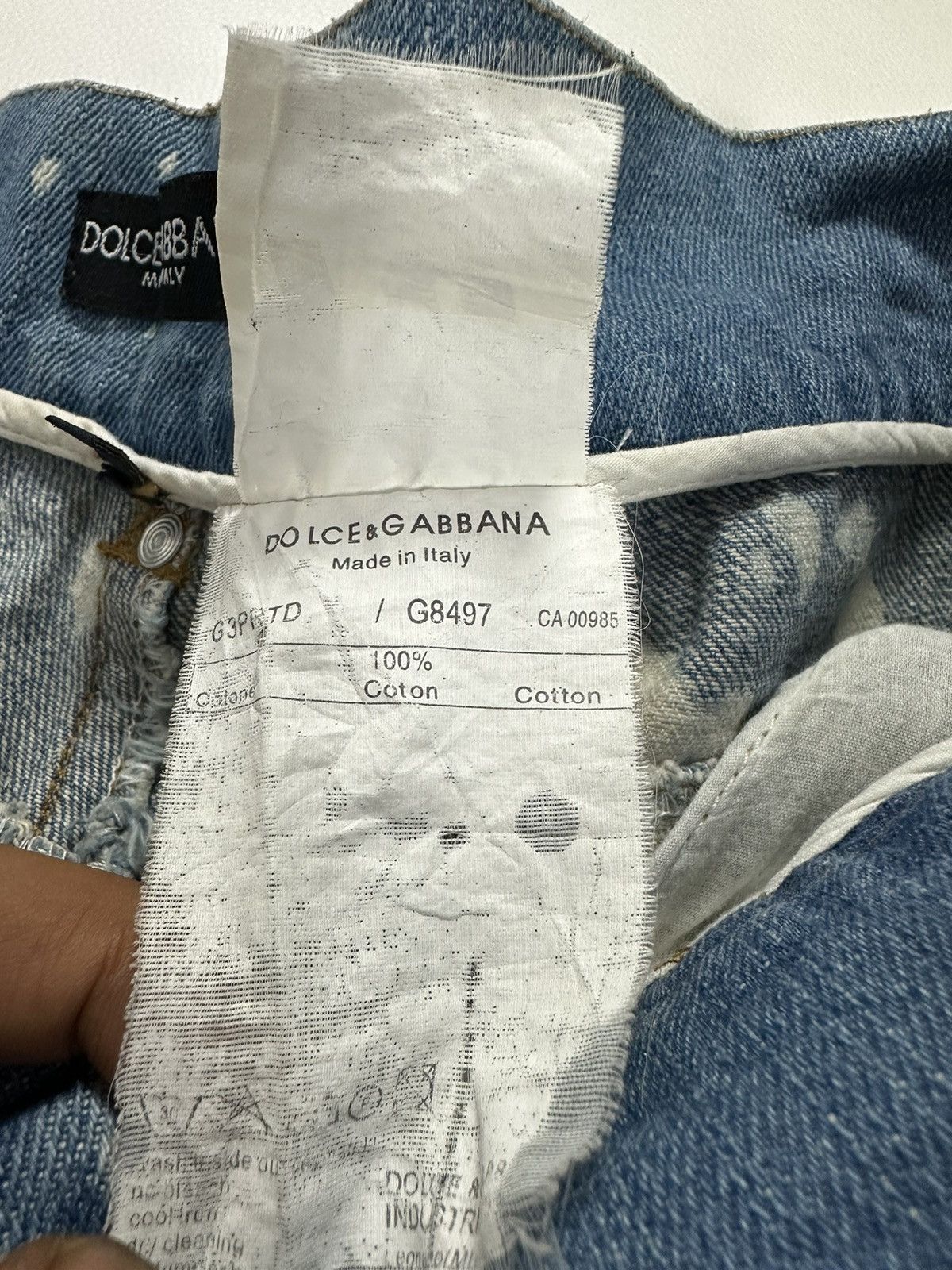 Dolce & Gabbana Dolce & Gabbana Hybrid Denim and Cotton Pants Size US 32 / EU 48 - 9 Thumbnail