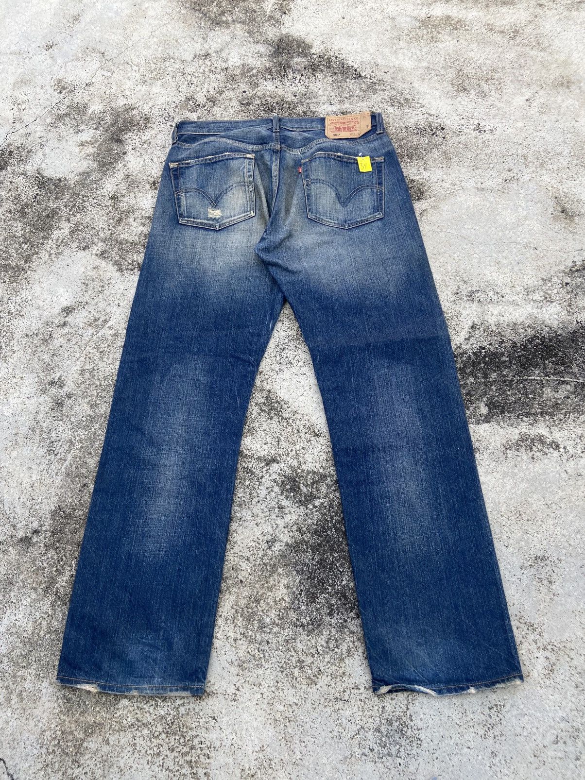 Levi's Vintage Levi’s 501 Nirvana Style Distressed Pant Size US 34 / EU 50 - 2 Thumbnail