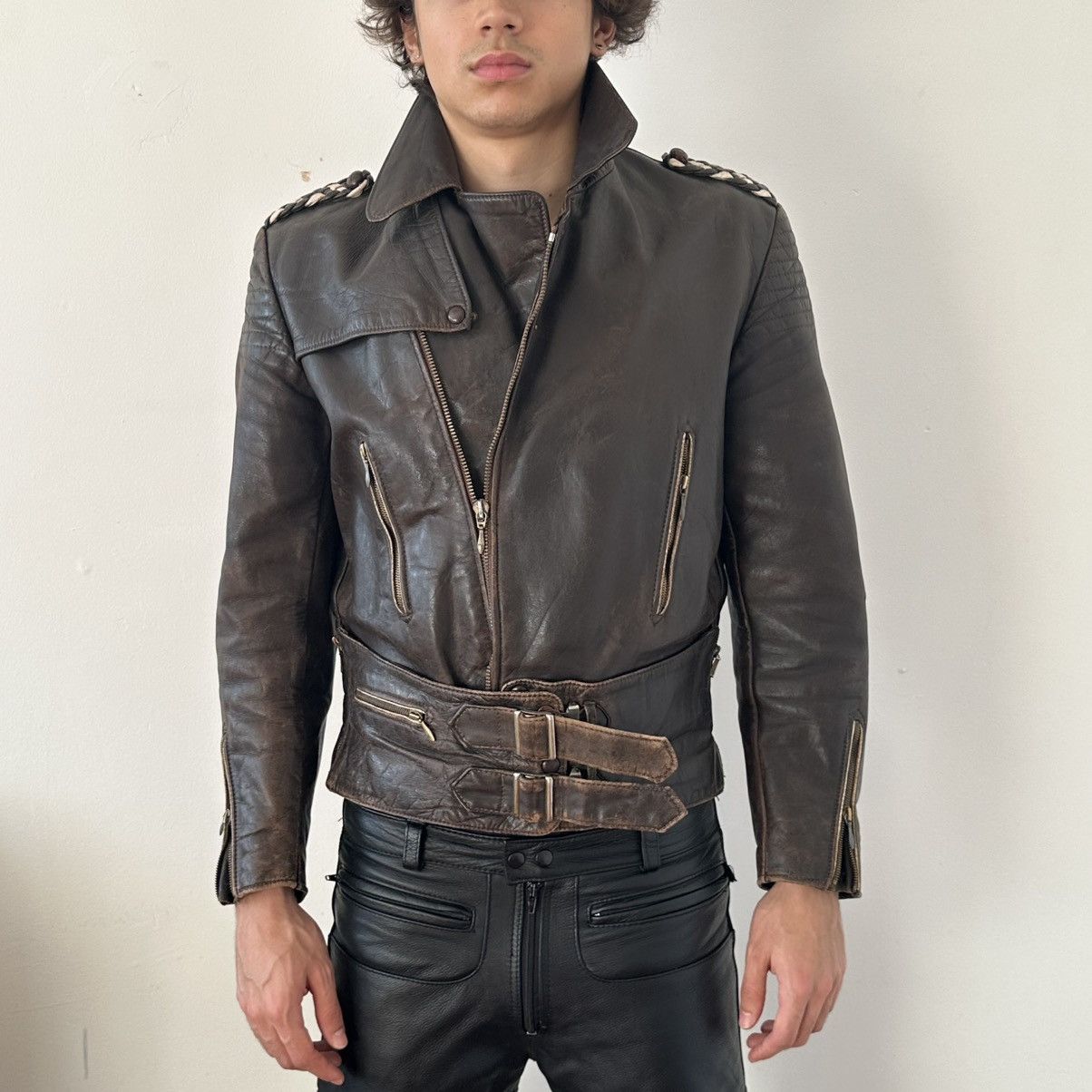 Other 1940s German Leather Biker Jacket ONE-OF-ONE Size US S / EU 44-46 / 1 - 1 Thumbnail