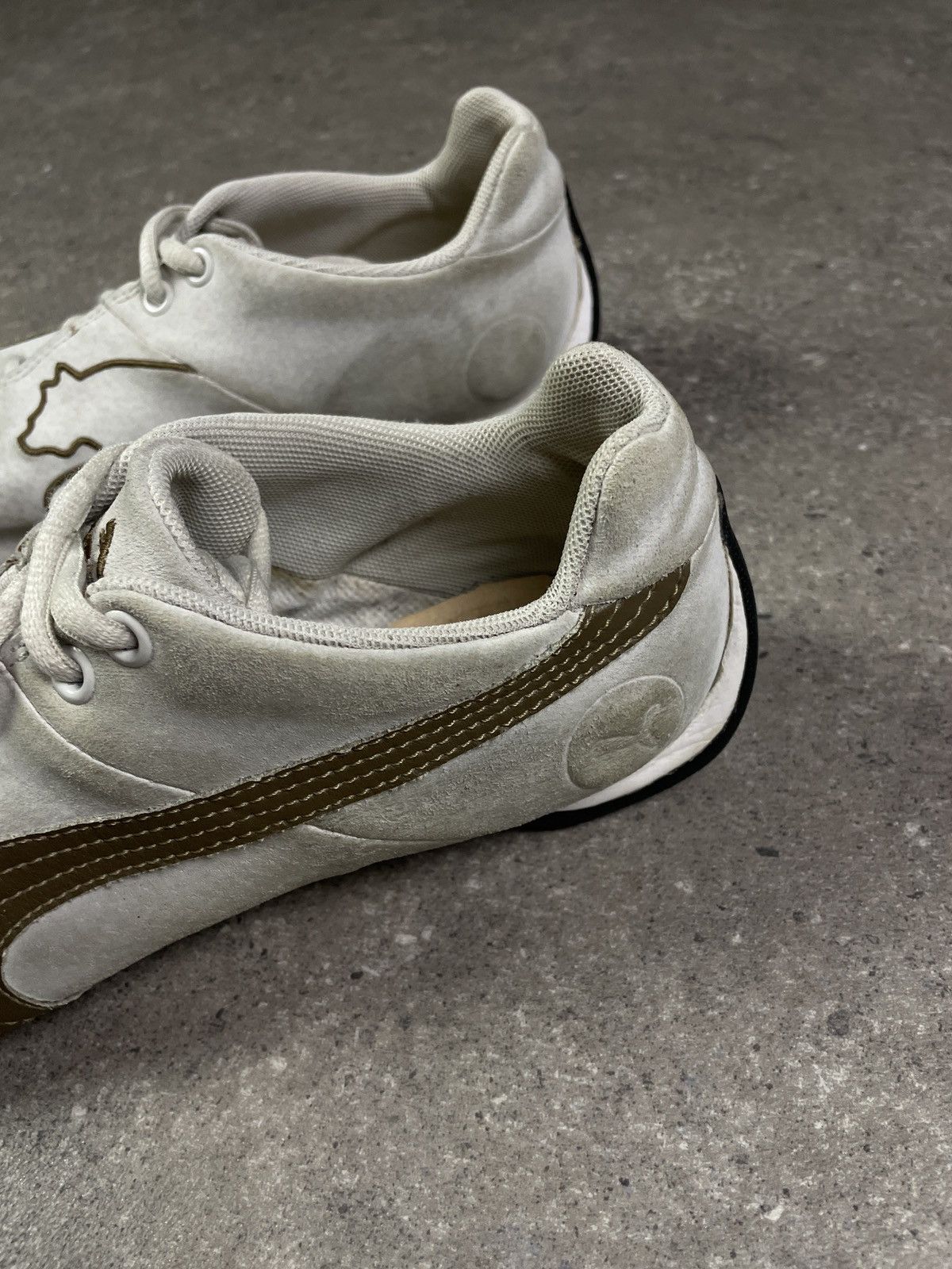 Puma × Vintage Vintage Y2K Puma Leather Big Logo Sneakers Size US 7.5 / EU 40-41 - 3 Thumbnail