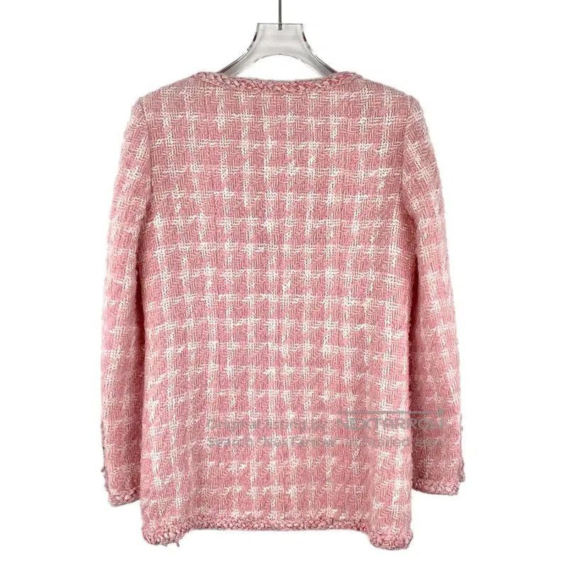 Chanel Chanel Pink Wool Women's Jacket . Size XS / US 0-2 / IT 36-38 - 2 Thumbnail