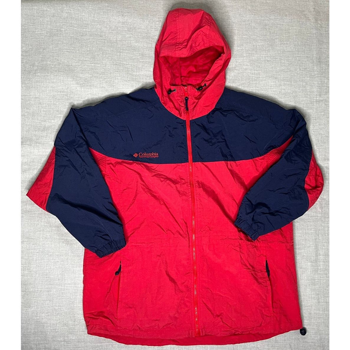 Columbia × Vintage Vintage 90s Columbia Full Zip Windbreaker Jacket Women's L Size L / US 10 / IT 46 - 1 Thumbnail
