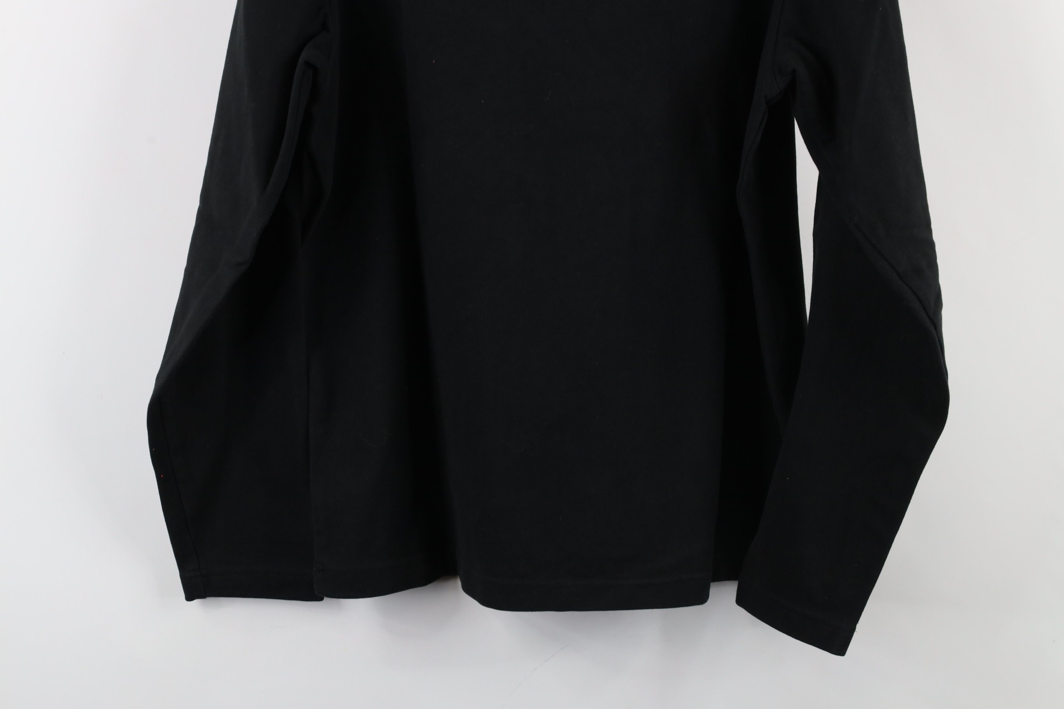 Banana Republic × Vintage Vintage 90s Banana Republic Heavy Ribbed Knit T-Shirt Black Size US M / EU 48-50 / 2 - 9 Thumbnail