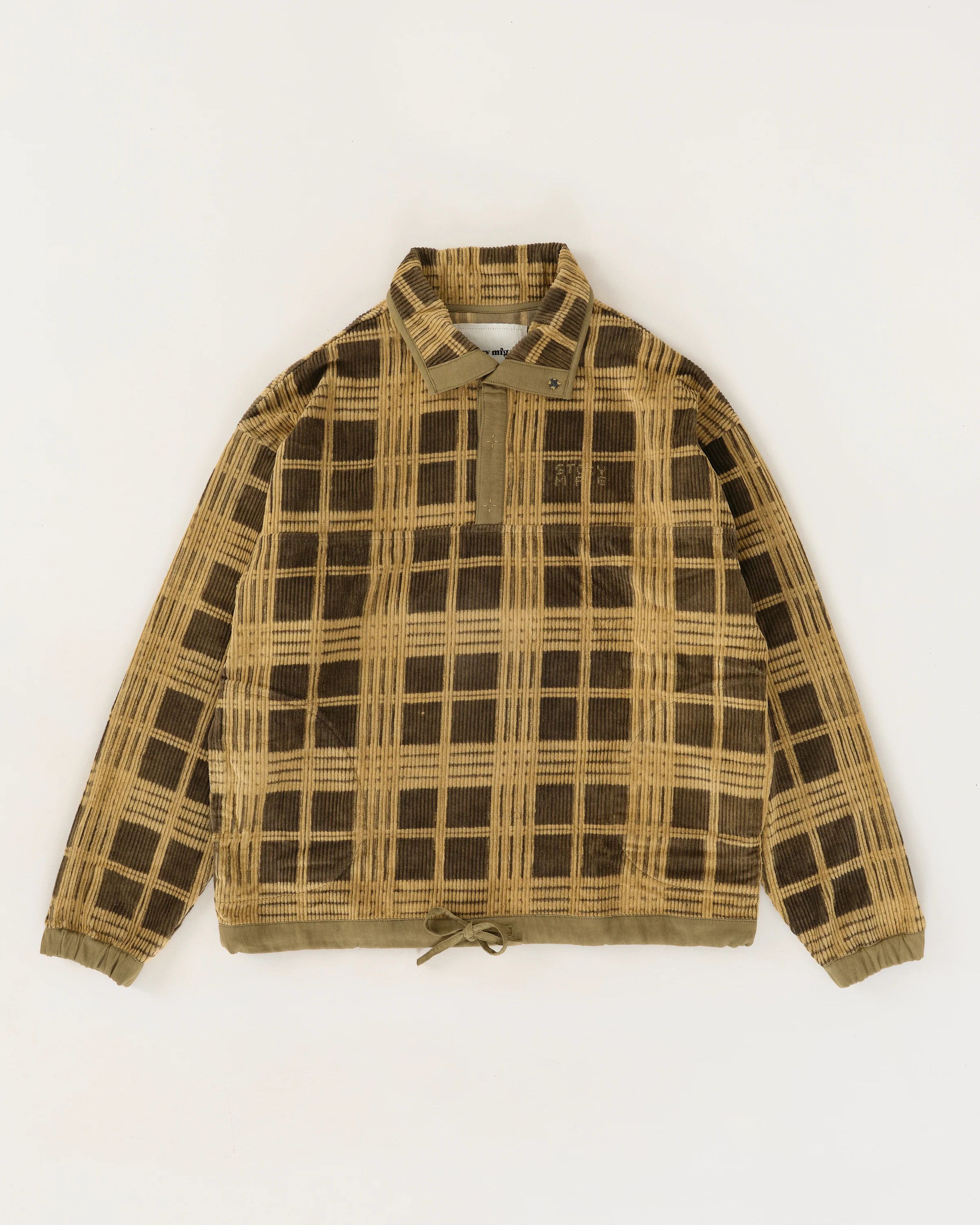 Pre-owned Story Mfg. . Polite Crochet Corduroy Pullover In Multi