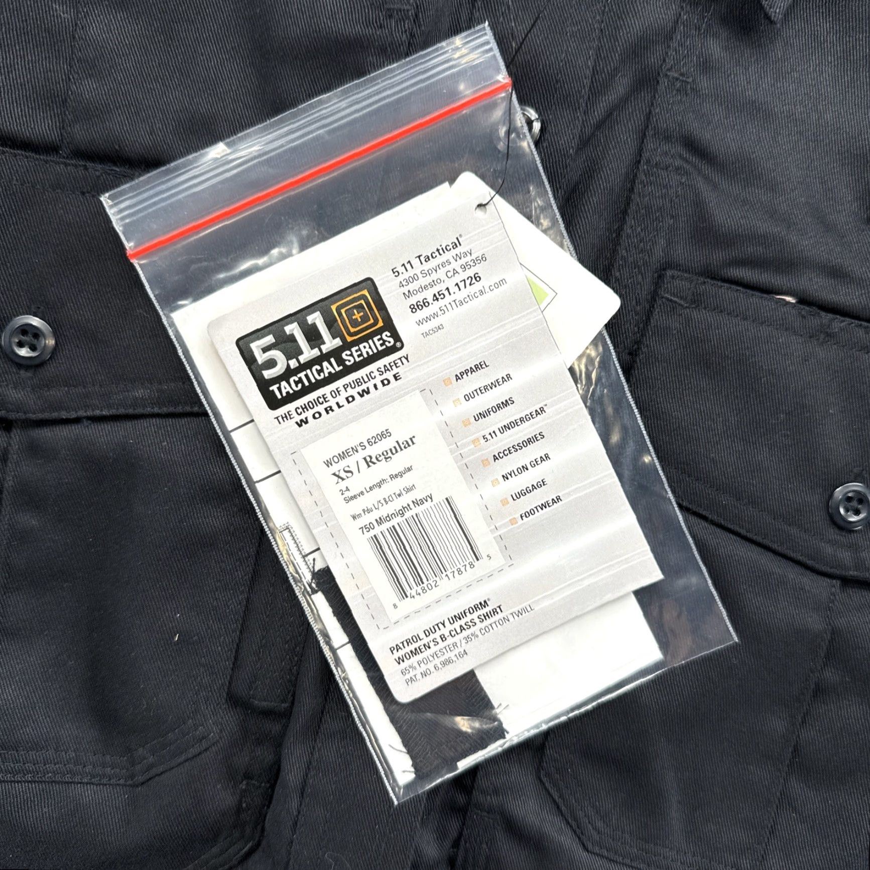 Vintage VINTAGE 5.11 Tactical B Class PDU Army Police Long Sleeve Midnight Navy Women’s XS NEW Size XS / US 0-2 / IT 36-38 - 2 Thumbnail