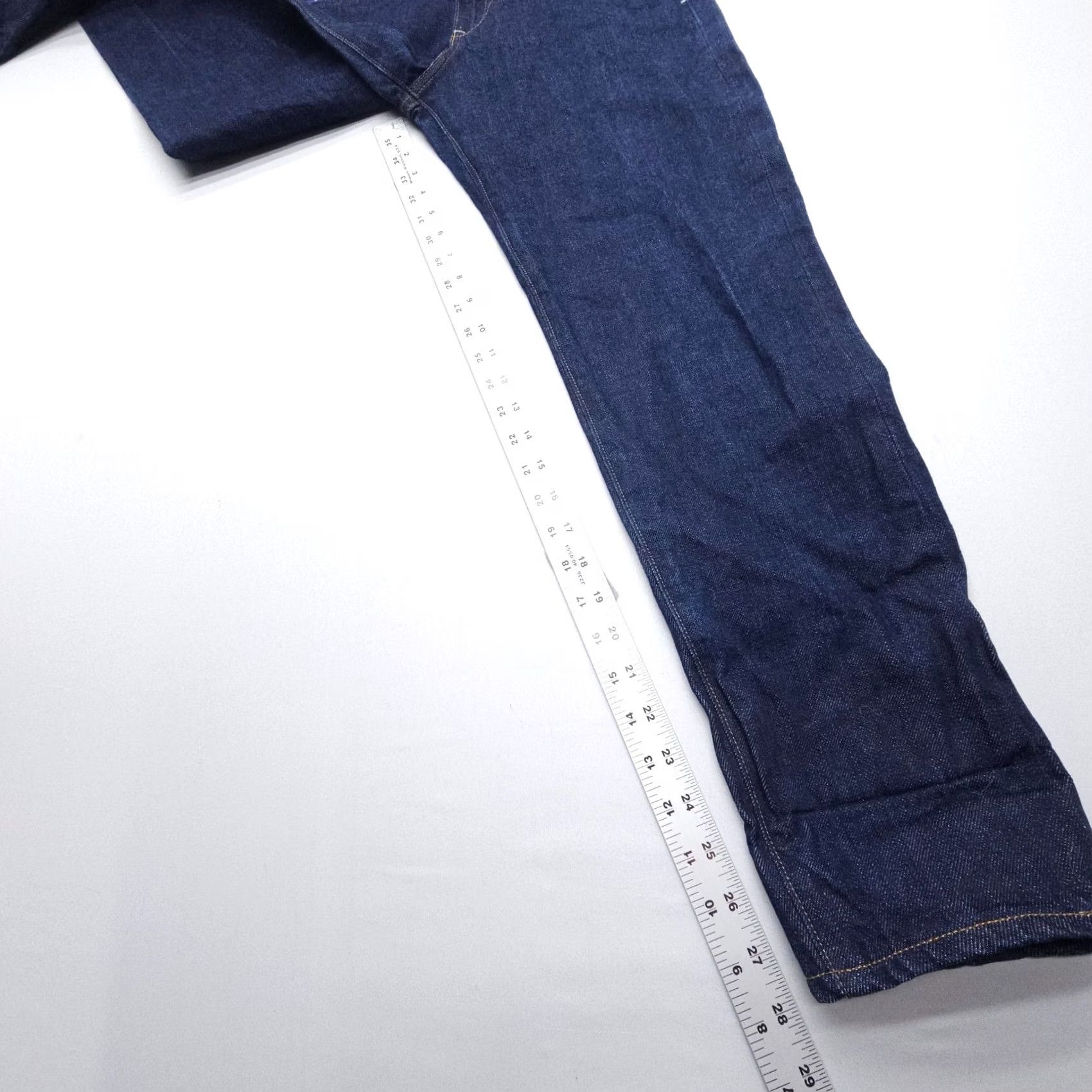 Denime Stash Jeans Adult 29 x 28" Dark Wash Raw Denim USA Made Slim Tapered 5-Pocket Blue Denim Men Regular 29in Inseam Jeans Size US 29 - 6 Thumbnail